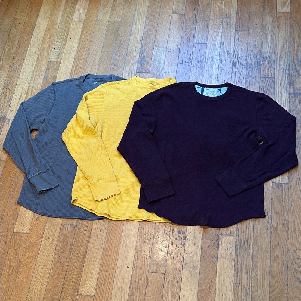 Bundle of Three Gap Waffle Knit Tops
